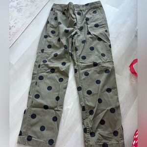 J. Crew Olive Green Chino with Navy Label